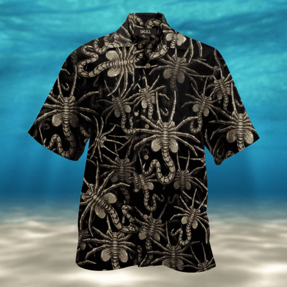 Scorpion On Black Crazy Background Design Hawaiian Shirt,Hawaiian Shirt Gift, Christmas Gift