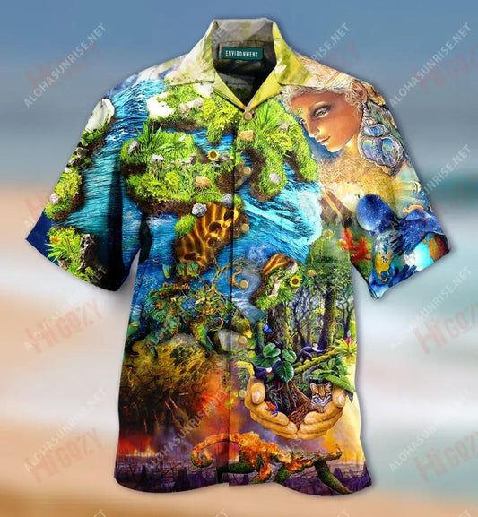 Cosaint an Chomhshaoil ​​Léine Gearr Muinchille Gearr Léinte T Aigéan Haváis Léinte Haváís is Fearr, Bronntanas Léine Haváís, Bronntanas Nollag