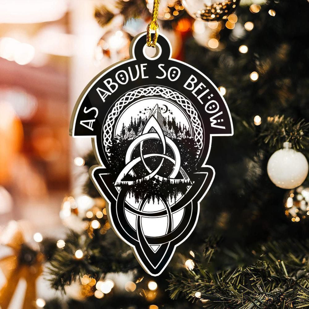 Mar Thuas Mar Thíos Mar sin Thíos Ornáid Wicca snaidhm Cheilteach, Bronntanas Ornáide Nollag, Bronntanas Nollag, Maisiú Nollag