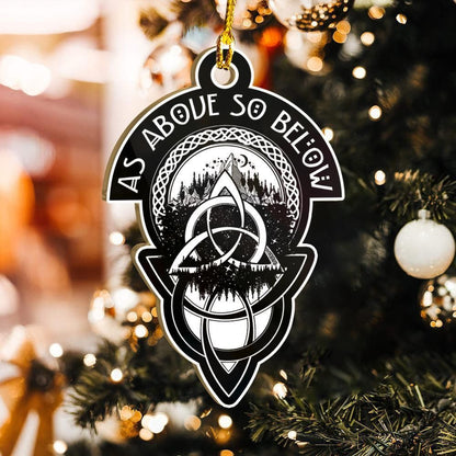 Mar Thuas Mar Thíos Mar sin Thíos Ornáid Wicca snaidhm Cheilteach, Bronntanas Ornáide Nollag, Bronntanas Nollag, Maisiú Nollag