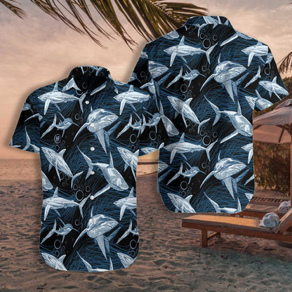 Cool Under Water Shark Design Hawaiian Shirt,Hawaiian Shirt Gift, Christmas Gift
