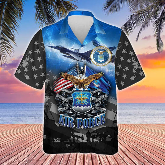 Dearadh Clasaiceach le bród na Stát Aontaithe Aerfhórsa na Stát Aontaithe Dear Léine Haváís, Bronntanas Léine Haváíais, Bronntanas Nollag