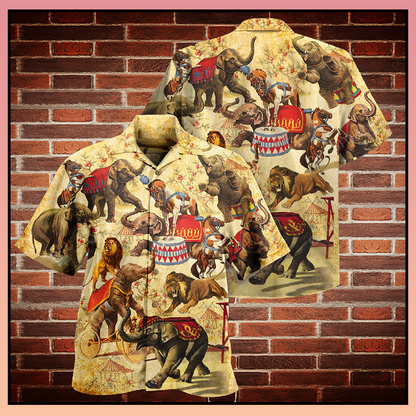 Elephant circus show hawaiian shirt_Hawaiian Shirt Gift, Christmas Gift