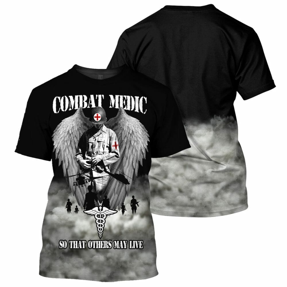 Combat Medic - 3D All Over Printed Shirt Tshirt Hoodie Apparel