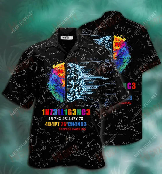 Intleacht Greannmhar Léine Gearr Muinchille Unisex Laethanta Saoire Léinte T Haváíacha Léinte Craicne Haváís Léinte haváíais d'Fhir, Bronntanas Léine Haváíais, Bronntanas Nollag