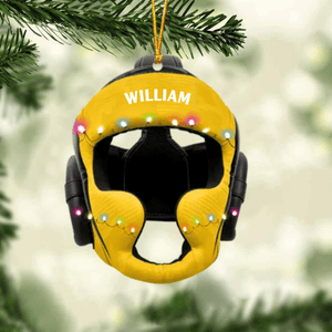 Wrestling Helmet Personalized Christmas Ornament, Custom Name Wrestling Acrylic Ornament,Christmas Gift,Christmas Decoration