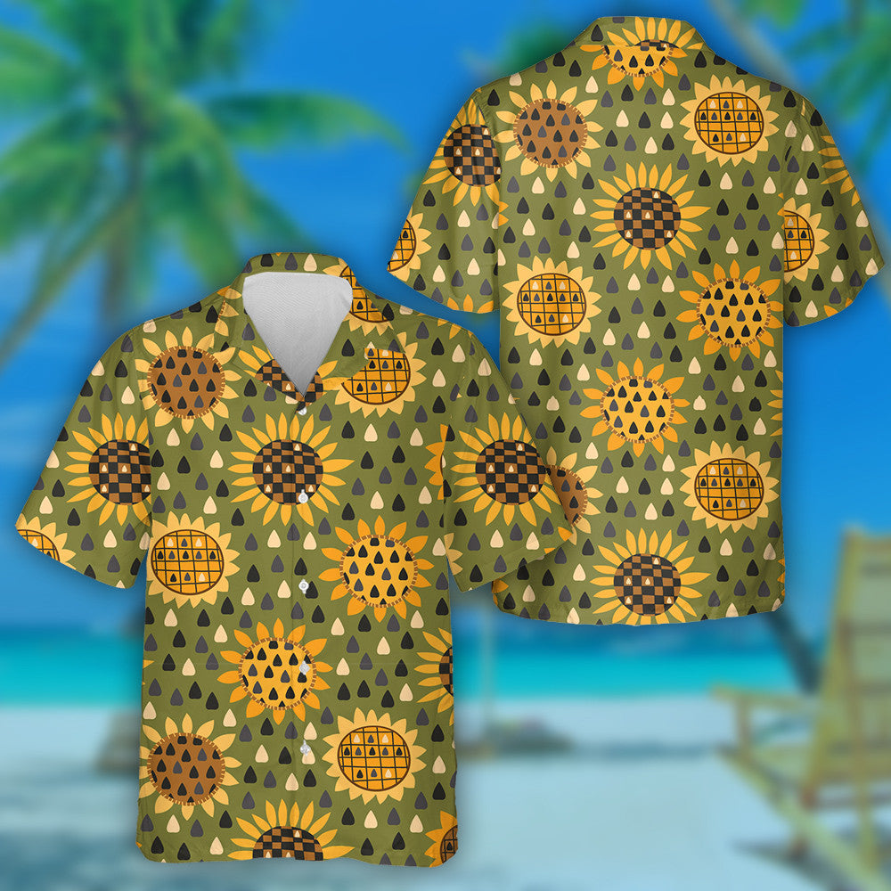 Western Plants Flowers Field With Colorul Seeds Hawaiian Shirt, Hawaiian Shirt Gift, Christmas Gift