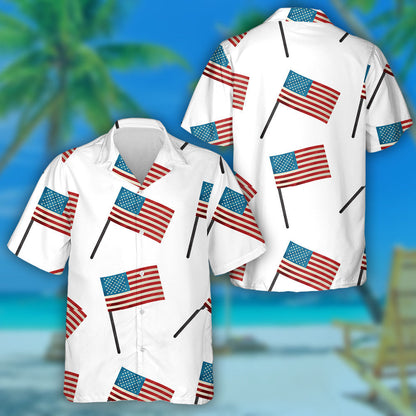 Coincheap Nua-Aimseartha Lá Saoirse Shona Le Bratacha Mheiriceá Léine Haváís, Bronntanas Léine Haváís, Bronntanas Nollag