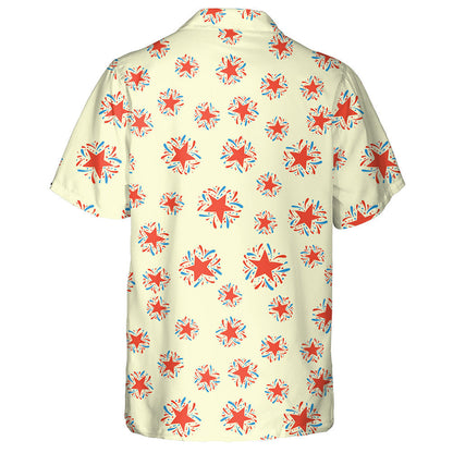 Bright Star With Sparkle Confetti Illustration Hawaiian Shirt, Hawaiian For Gift