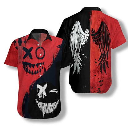Halloween Evil Smile Hawaiian Shirt, Hawaiian For Gift