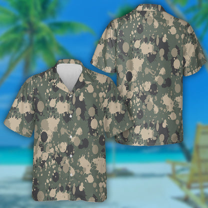 Dathanna Splashed Patrún Duaithníochta Glas Agus Liath Léine Haváís, Bronntanas Léine Haváís, Bronntanas Nollag