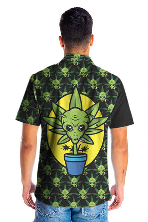 Alien Organic Marijuana Hawaiian Shirt, Christmas Gift