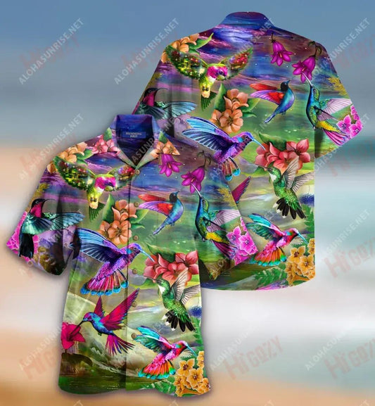 Life Is Better With A Hummingbird Unisex Short Sleeve Shirt Summer Hawaiian T Shirts Tactical Hawaiian Shirt Hawaiian Shirts For Men, Hawaiian Shirt Gift, Christmas Gift