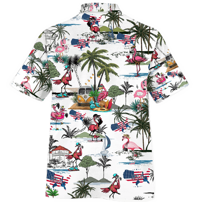Go To The Beach Flamingo Style Design Hawaiian Shirt, Hawaiian Shirt Gift, Christmas Gift
