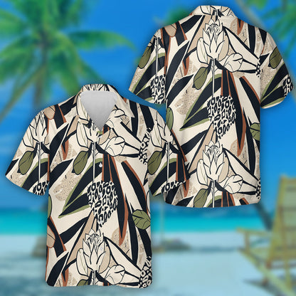 Bláthanna Teibí Láimhe Tarraingthe Le Léine Haváís Liopard, Haváis Don Bronntanas