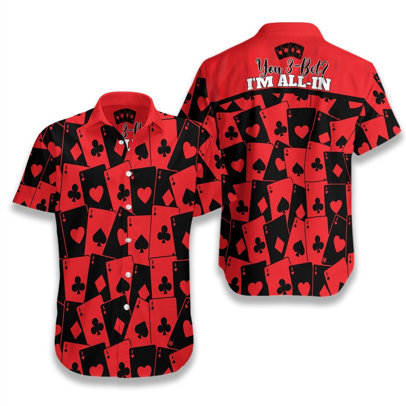 Patrún Gan uaim Poker Dearg Agus Dubh Léine Haváís, Bronntanas Léine Haváí, Bronntanas Nollag