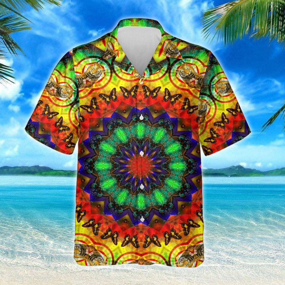 Dearadh Bríomhar Léine Haváís Croí Hippie Maireachtáil Saol Faoi Shíocháin, Bronntanas Léine Haváíais, Bronntanas Nollag