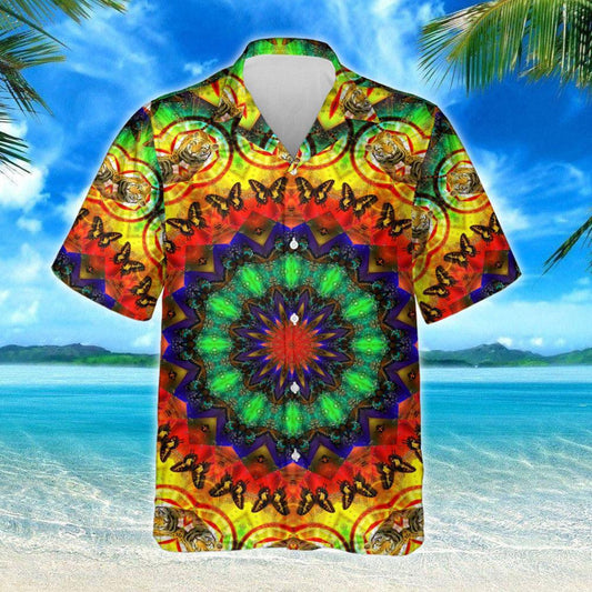 Dearadh Bríomhar Léine Haváís Croí Hippie Maireachtáil Saol Faoi Shíocháin, Bronntanas Léine Haváíais, Bronntanas Nollag