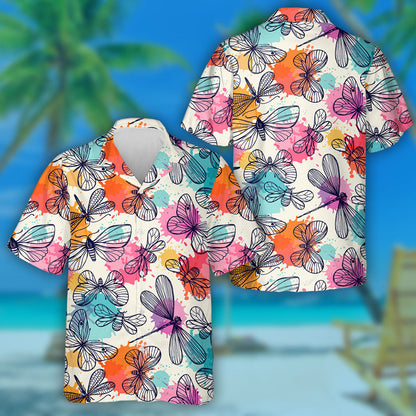 Teibí Féileacáin Neon Dathúla Agus Snáthaidí Léinte Haváís, Bronntanas Léine Haváíais, Bronntanas Nollag