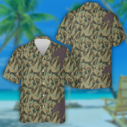 Triantáin Nua-Aimseartha Teibí Céimseata Cúlra Camo Léine Haváíais, Bronntanas Léine Haváíais, Bronntanas Nollag