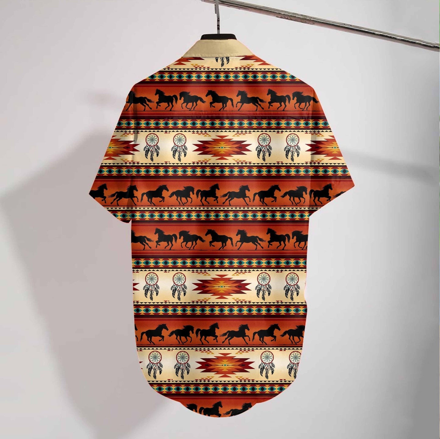 Native Horse Running Design Hawaiian Shirt,Hawaiian Shirt Gift, Christmas Gift