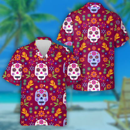 Vintage Hand Drawn Sunflowers On Navy Background Hawaiian Shirt, Hawaiian Shirt Gift, Christmas Gift