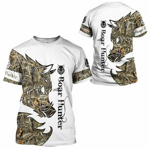 3D Boar Hunter Custom Tshirt Hoodie Apparel