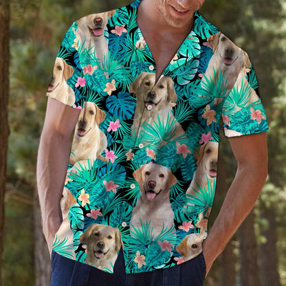Into Labrador Retriever Tropical Jungle Design Hawaiian Shirt, Hawaiian For Gift