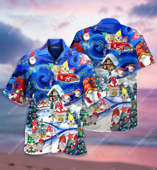 Crochta Le Mo Ghníomhacha Léine Gearr haváís Aigéan Muinchille Gearr Léinte Seanré Haváíais Léinte Greannmhar Haváís, Bronntanas Léine Haváís, Bronntanas Nollag