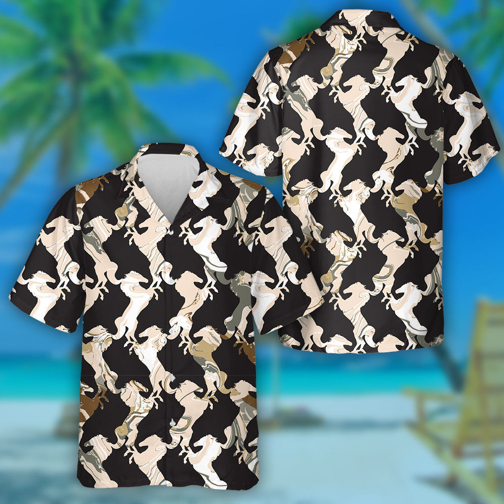 Líníocht Láimhe Teibí Capaill Marmair Leachtacha Léine Haváís, Bronntanas Léine Haváís, Bronntanas Nollag