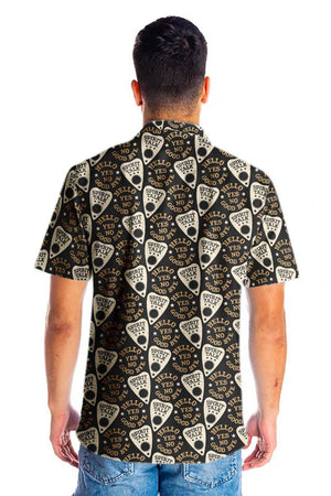 Black Magical Ouija Halloween Design Hawaiian Shirt, Hawaiian For Gift