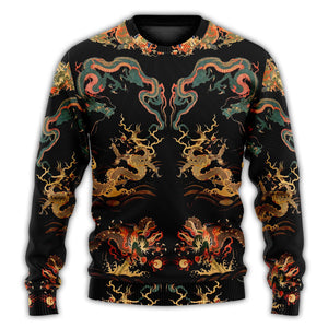 Dragon Chinese Dragon Royal Ugly Christmas Sweater, Christmas Gift, Gift Christmas 2024