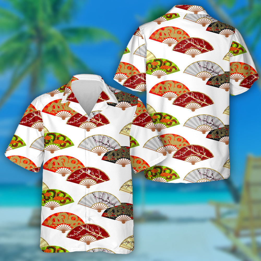 Lucht leanúna na Seapáine Le Flying Dragon Agus Faoi Bhláth Léine Haváís Cherry, Bronntanas Léine Haváís, Bronntanas Nollag