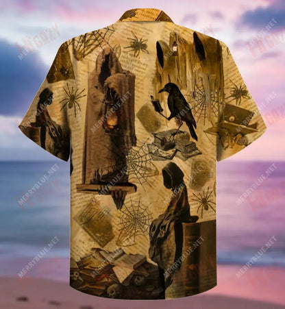 Book Is A Uniquelly Portable Halloween Unisex Short Sleeve Shirt Ocean Hawaiian T Shirts Hawaiian Crazy Shirts Hawaiian Shirt Pattern, Hawaiian Shirt Gift, Christmas Gift