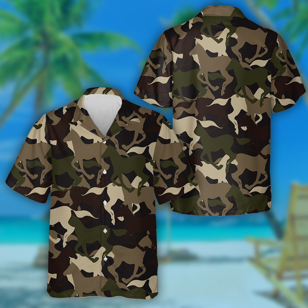 Téama Dorcha Capaill an Iarthair Leanúint ar aghaidh ag Rith Patrún Camo Léine Haváís, Bronntanas Léine Haváís, Bronntanas Nollag