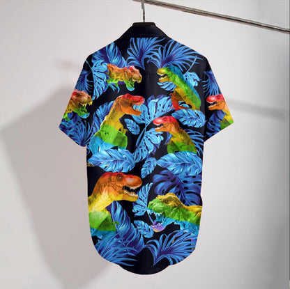 Wild Animal Lgbt T Rex Design Hawaiian Shirt,Hawaiian Shirt Gift, Christmas Gift
