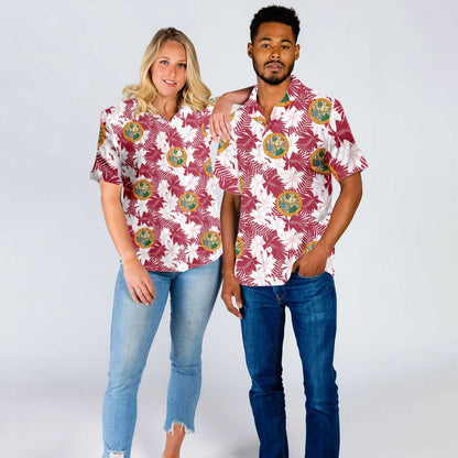 Colorful Florida Flag Seamless Pattern USA Hawaiian Shirt,Hawaiian Shirt Gift, Christmas Gift