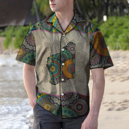 Awesome Western Australia Mandala Pattern Hawaiian Shirt, Hawaiian For Gift