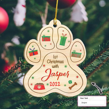 Ornáid Chustaim na Nollag le Madraí, Bronntanas Ornáide na Nollag, Bronntanas Nollag, Maisiú Nollag