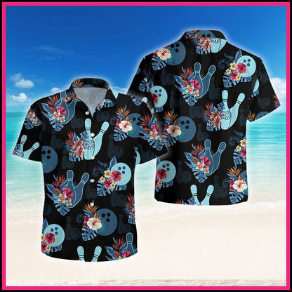 Bowling tropical hawaiian shirt,Hawaiian Shirt Gift, Christmas Gift