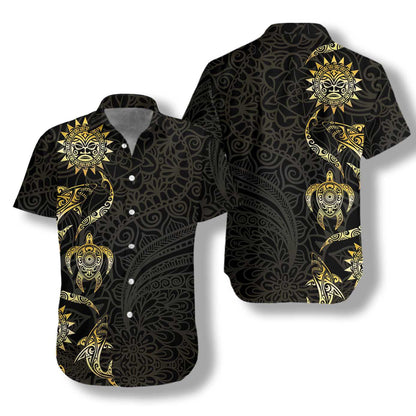 In The Ocean Polynesian Design Hawaiian Shirt, Hawaiian For Gift