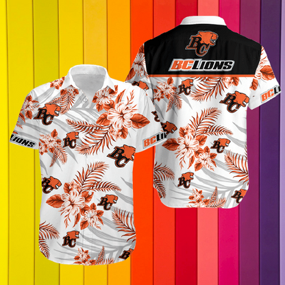 BC Lions Hawaiian Shirt Hawaiian Shirt Gift, Christmas Gift
