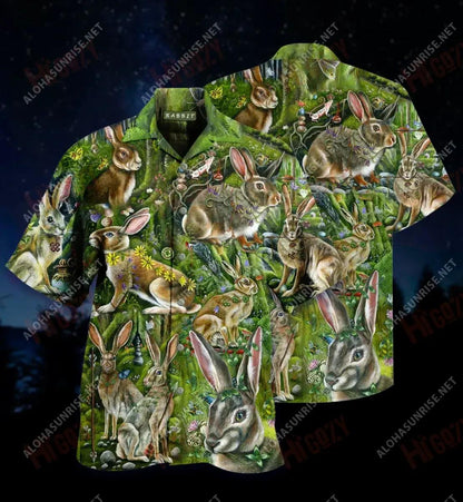 Is breá le roinnt Coinín tú Léinte Gearr Haváís Léinte Tropacha Samhraidh Léinte Crazy Léinte haváíais d'Fhir, Bronntanas Léine Haváís, Bronntanas Nollag