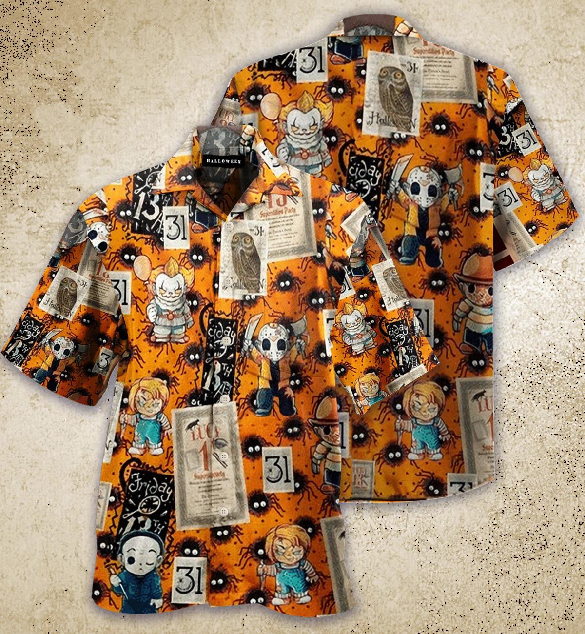 Uafás Spioradálta Oíche Shamhna ar Théama Zombie Greannmhar Agus Léine Haváích Clóirtheach, Bronntanas Léine Haváís, Bronntanas Nollag