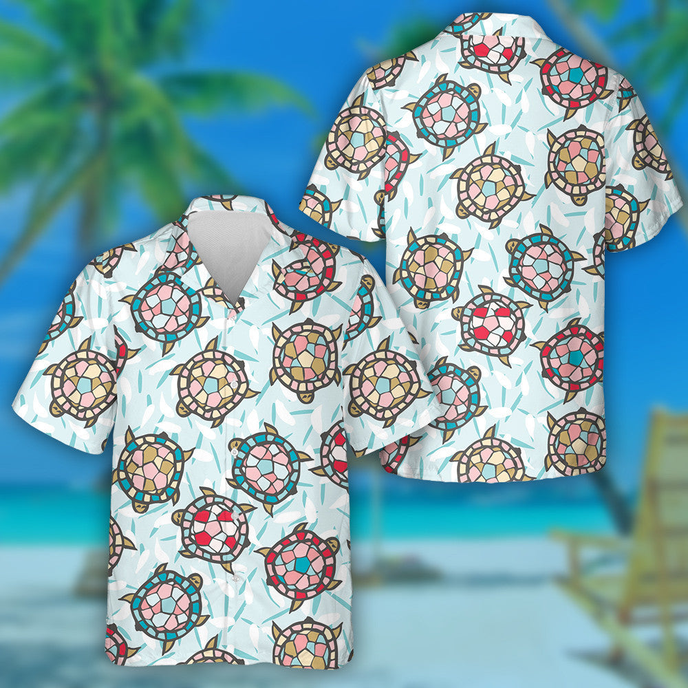 Mósáic Teibí Daite Le Turtar Péinteáilte Léine Haváís, Bronntanas Léine Haváís, Bronntanas Nollag