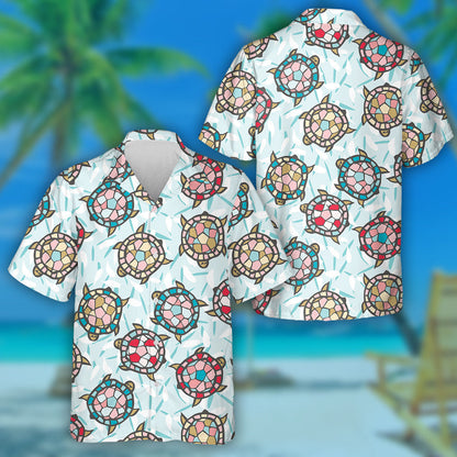 Mósáic Teibí Daite Le Turtar Péinteáilte Léine Haváís, Bronntanas Léine Haváís, Bronntanas Nollag