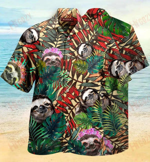 Amazing Sloth Unisex Hawaiian Shirt Vacation Short Sleeve Best Hawaiian Shirts Hawaiian Shirts For Women, Hawaiian Shirt Gift, Christmas Gift