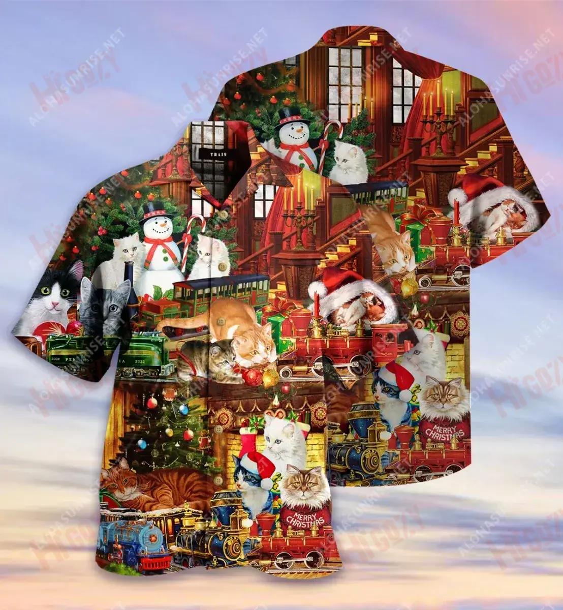 Cait le Bréagáin Traenach Léine Gearr Haváís Léinte Tropacha an tSamhraidh Léinte haváíais Oirbheartaíochta Léinte Greannmhar Haváís, Bronntanas Léine Haváís, Bronntanas Nollag