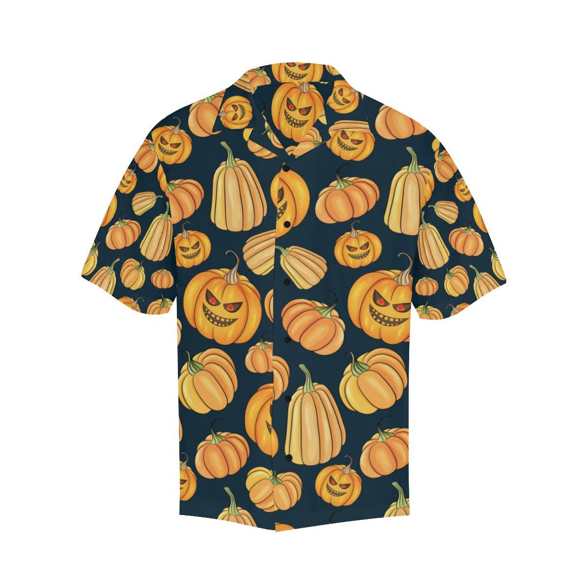 Exotic Pumpkin Halloween Pattern Illustration Hawaiian Shirt,Hawaiian Shirt Gift, Christmas Gift