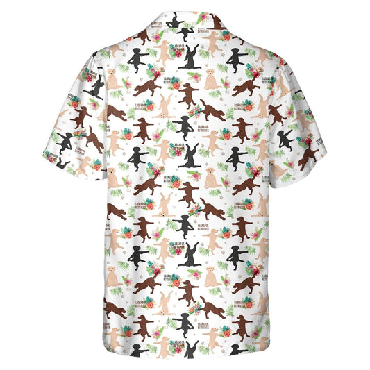 Labrador Retriever Lovers Madraí Patrún Smaointe Bronntanais Greannmhar Léine Haváís, Bronntanas Léine Haváíais, Bronntanas Nollag